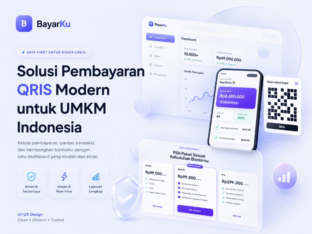 BayarKu — solusi pembayaran QRIS modern untuk UMKM Indonesia